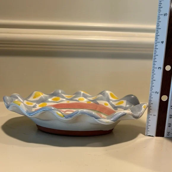 Vintage Mackenzie-Childs Soap Disk/Trinket Tray - Picture 4 of 8